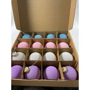 3.15" Velvet Christmas Ornaments Balls 16Pcs Xmas Tree Ball Bauble Hanging Decor